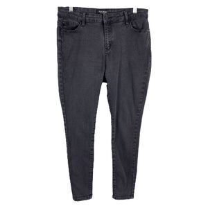 Judy Blue Size 15 32 Jeans Black Skinny High Rise Solid Stretch‎ 28 Inseam 684